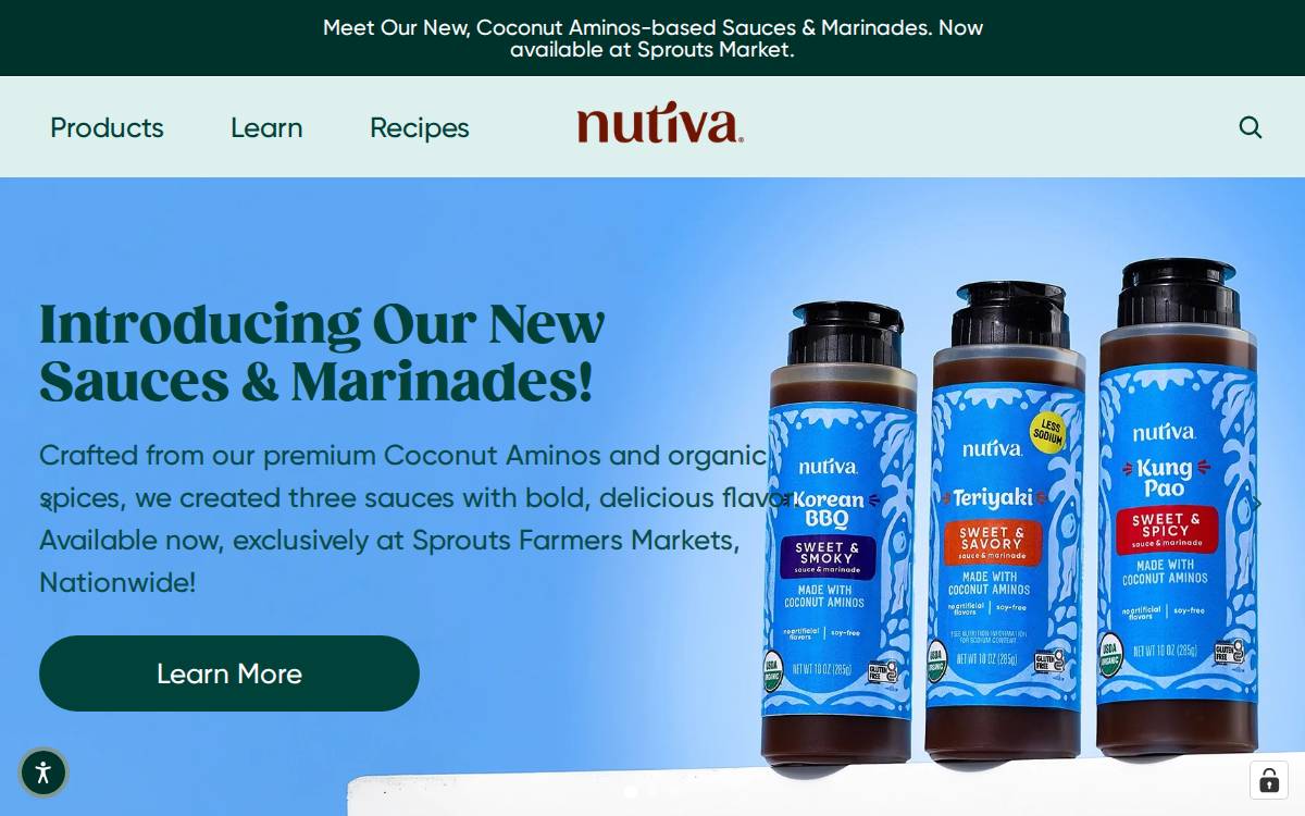 Nutiva website preview