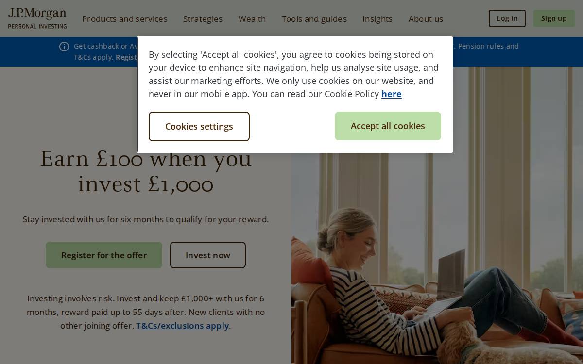Nutmeg website preview