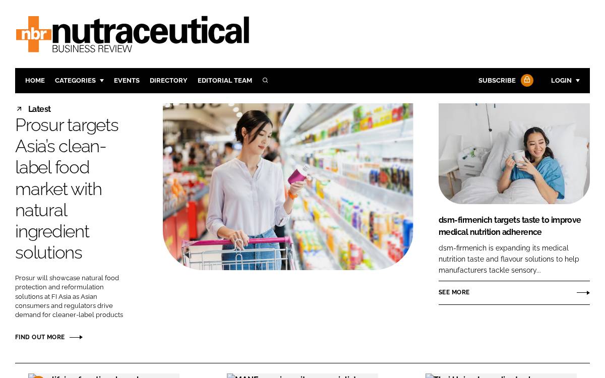 Nutraceuticalbusinessreview website preview