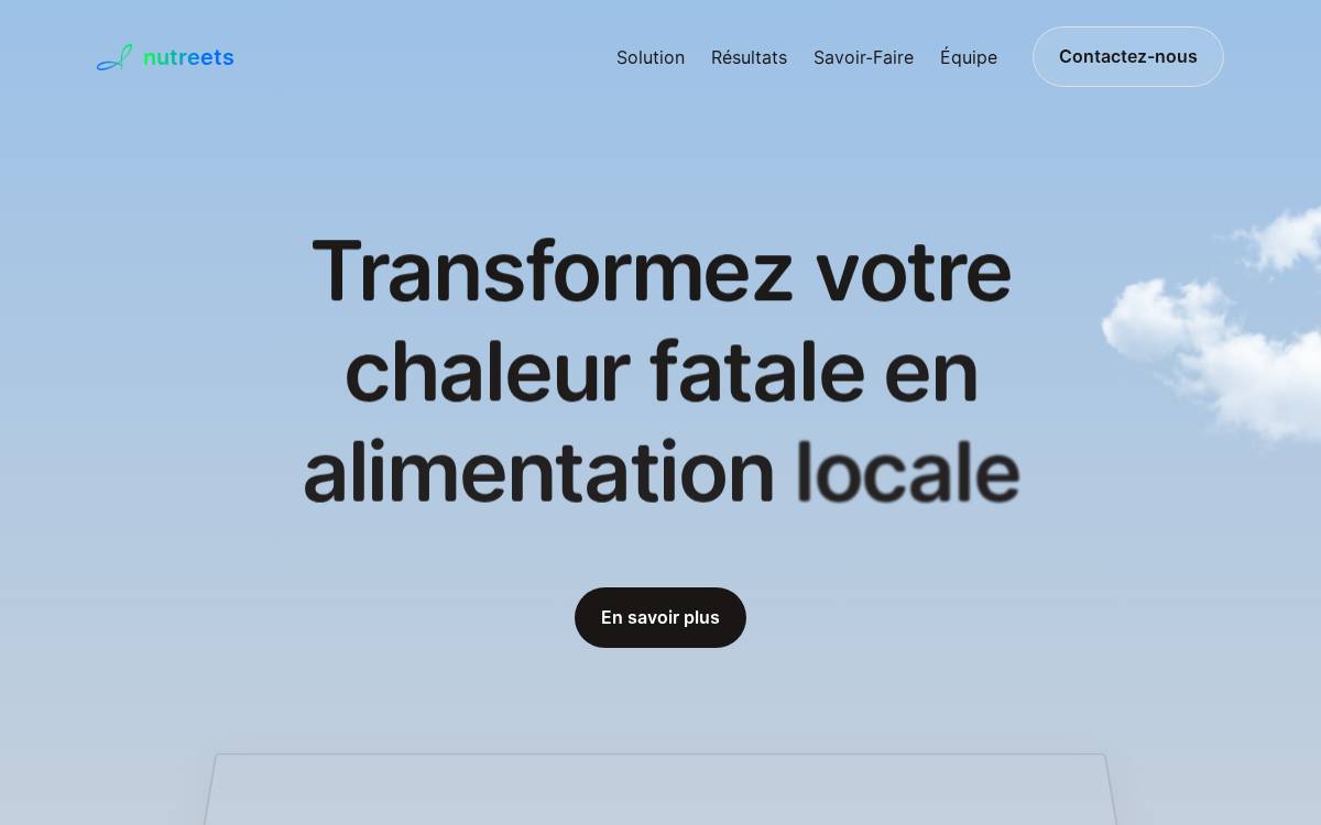 Nutreets website preview