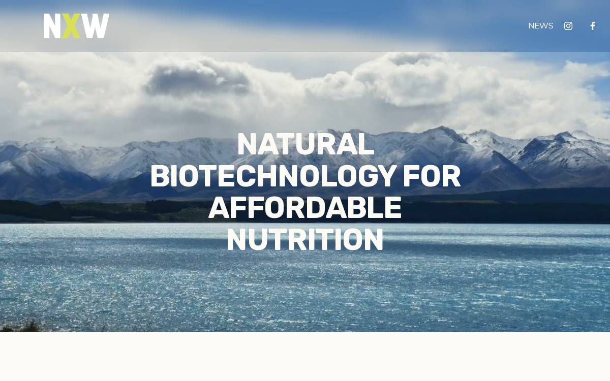 Nutrition From Water website preview