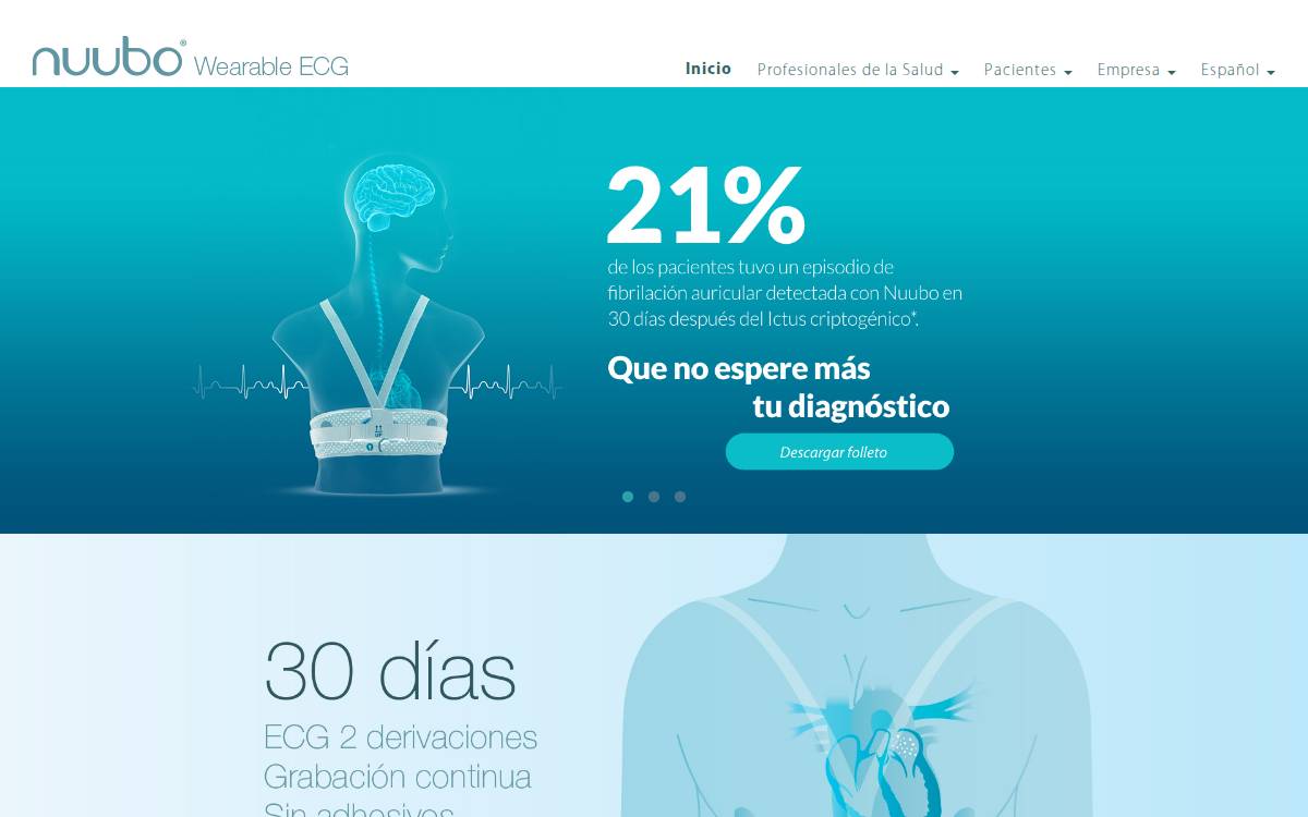 NUUBO website preview