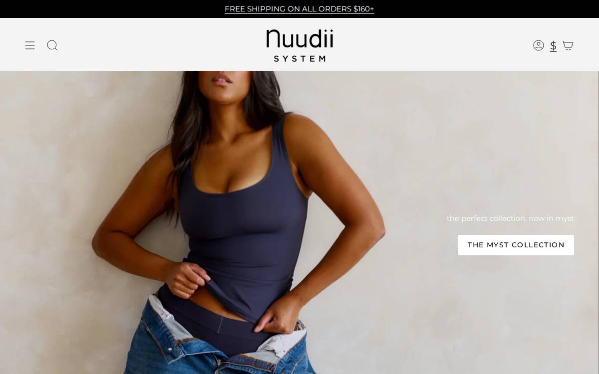 Nuudii website preview