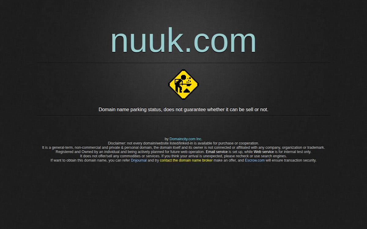 Nuuk website preview
