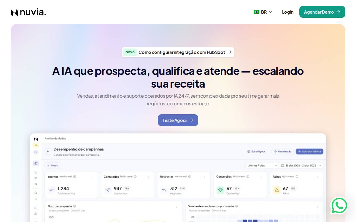 Nuvia website preview