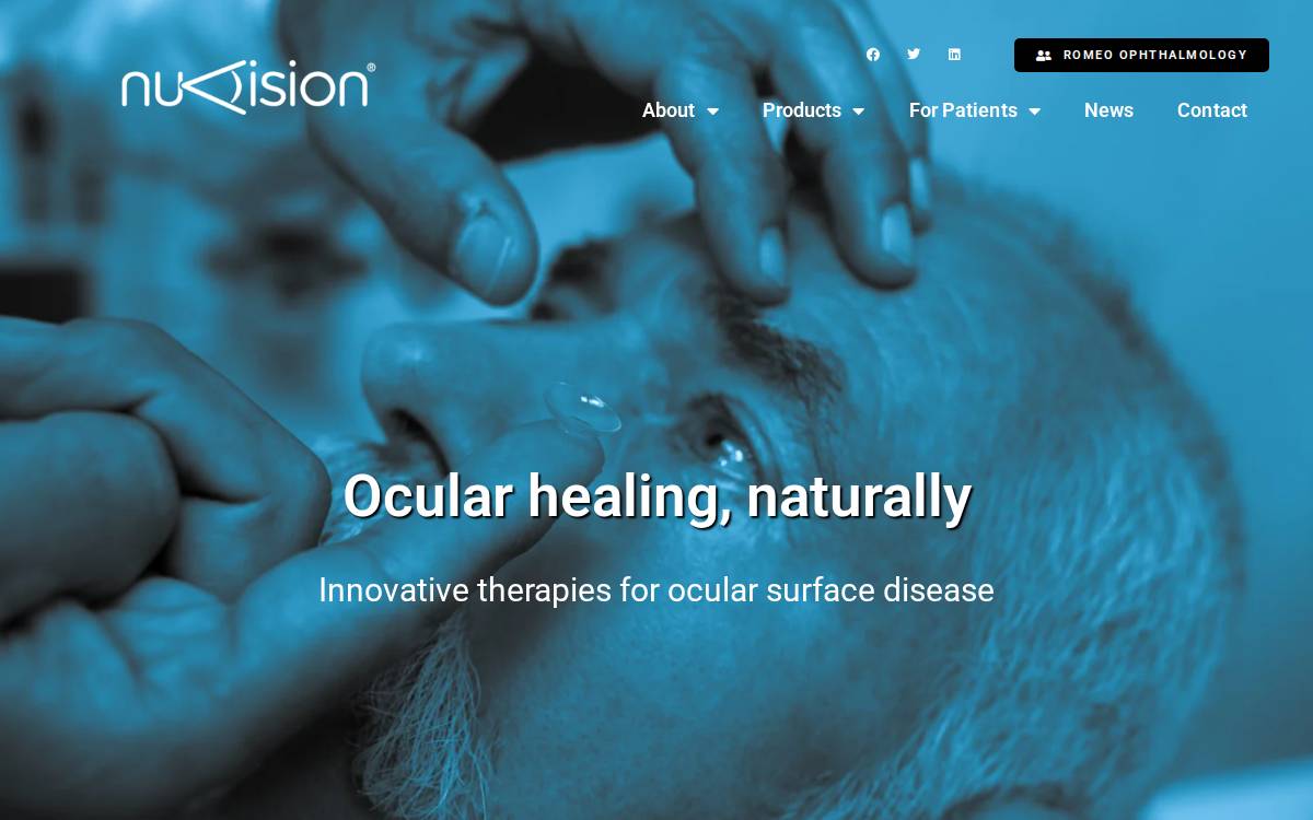 Nuvision Biotherapies website preview