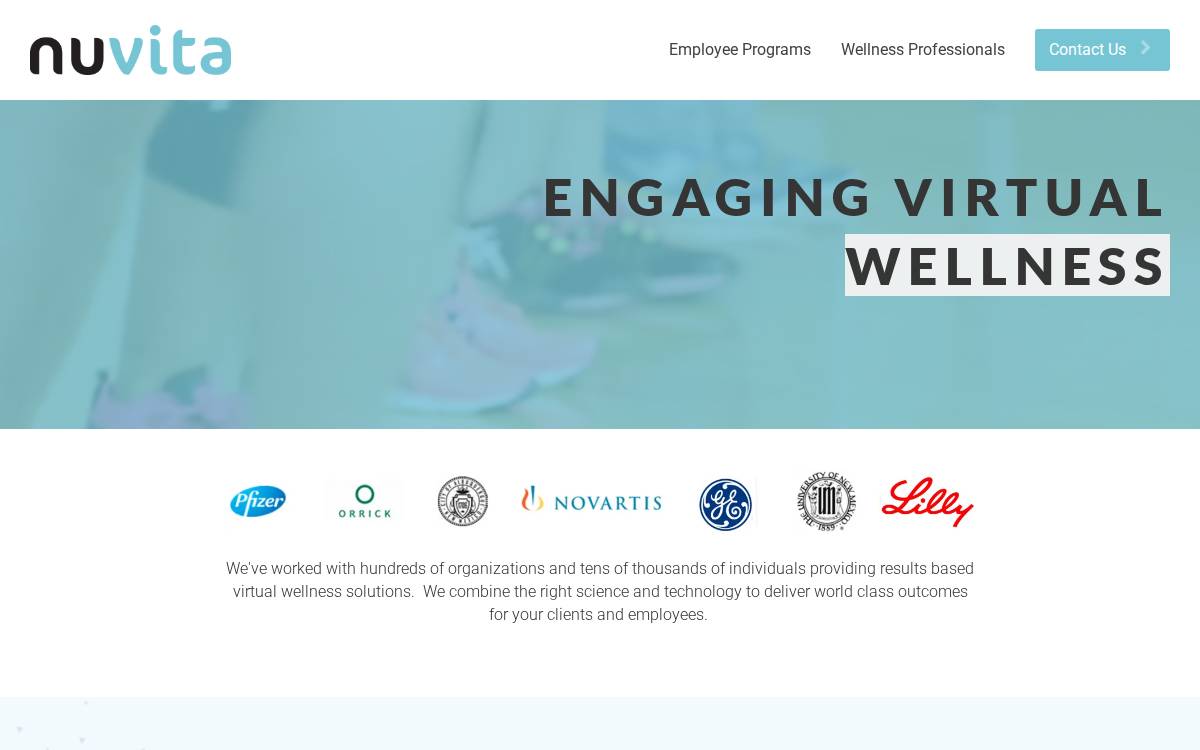 Nuvita website preview