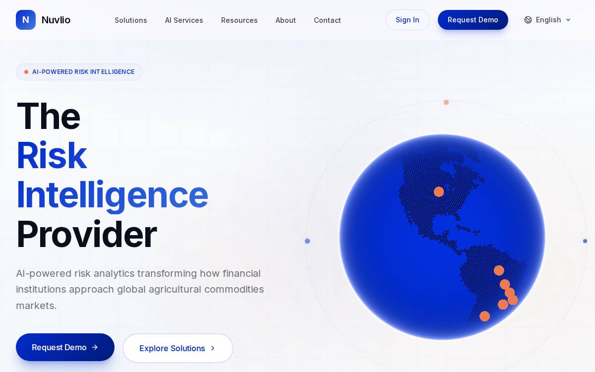 Nuvlio website preview