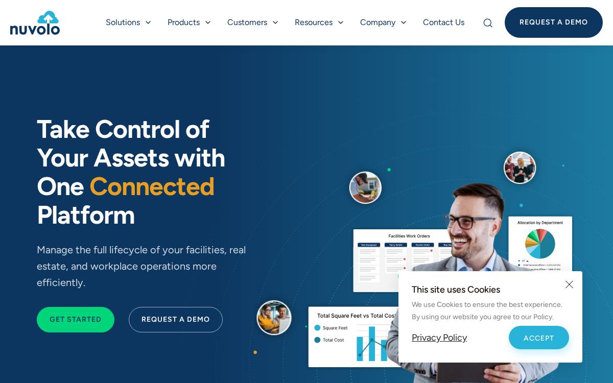 Nuvolo website preview