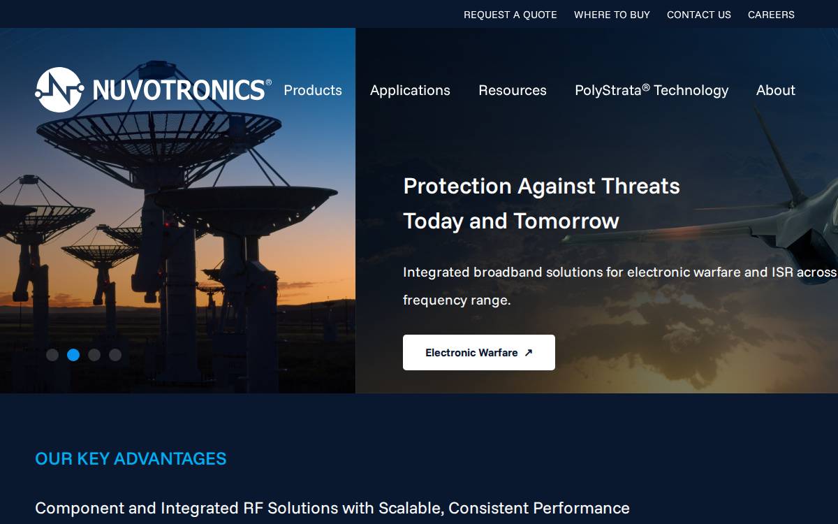 Nuvotronics website preview