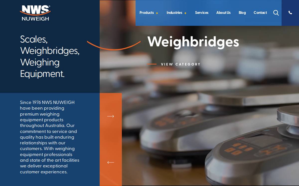 Nuweigh website preview