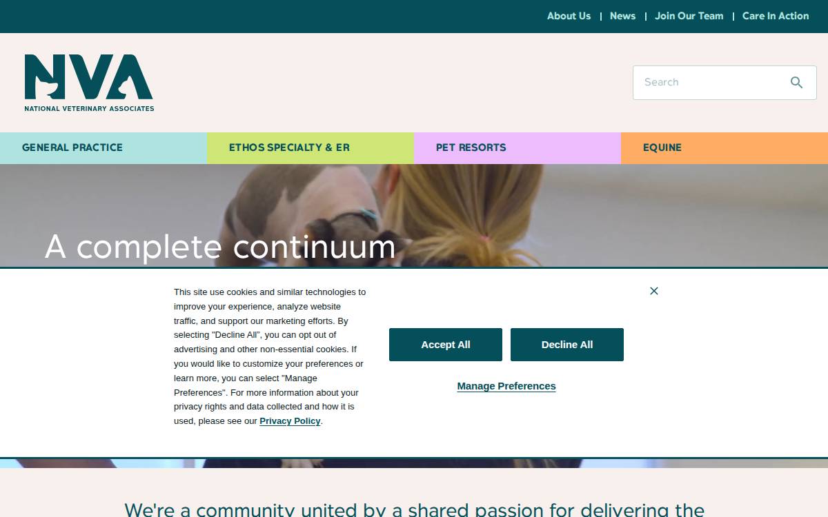 Nvaonline website preview