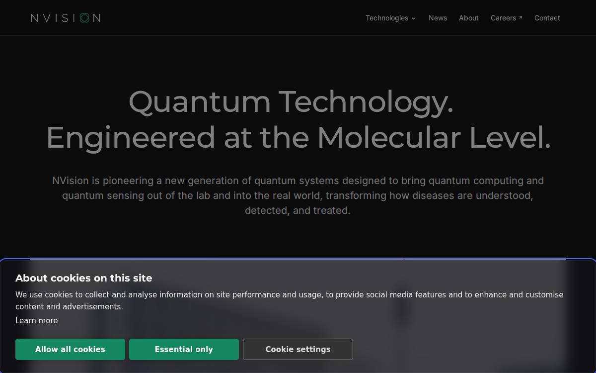 Nvision Imaging website preview