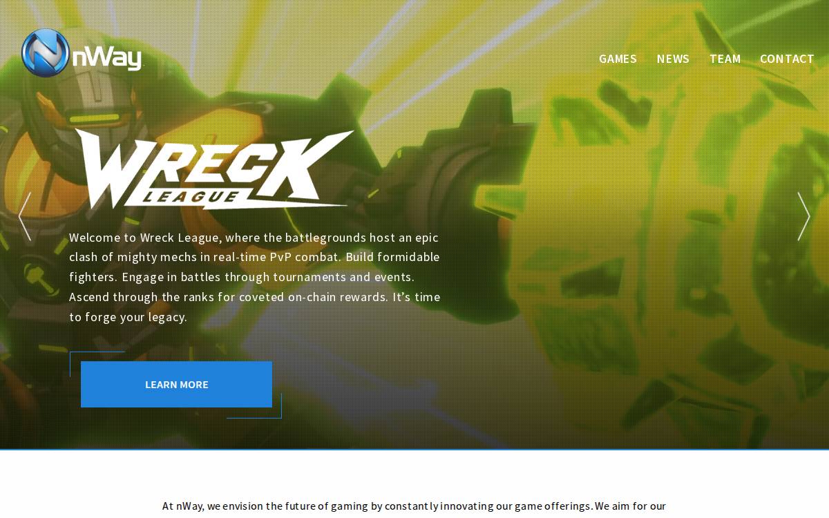 nWay website preview