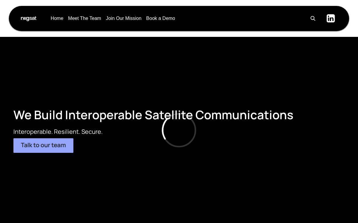 NXGSAT website preview