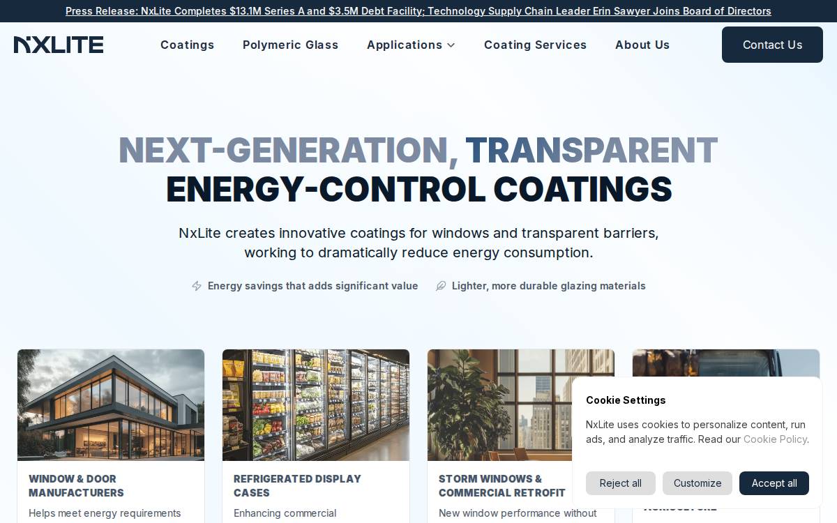 NxLite website preview