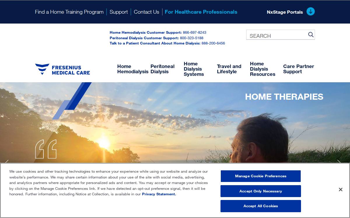 NxStage Medical website preview