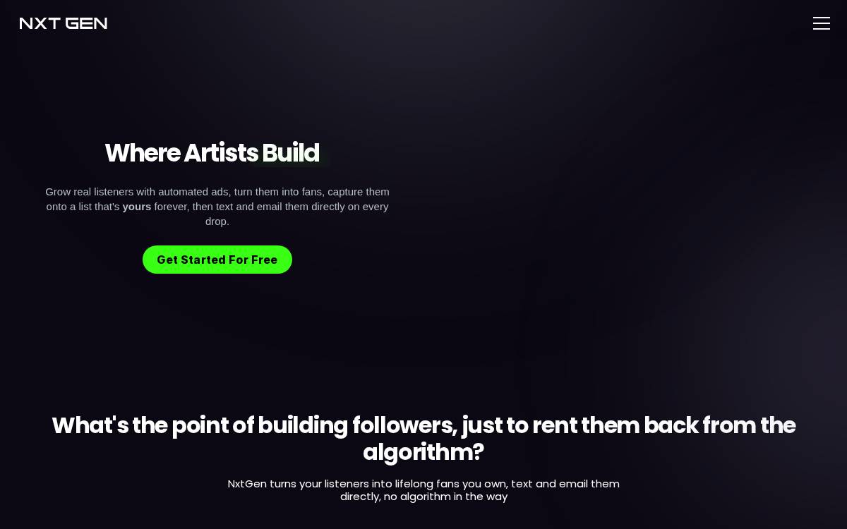 NxtGen website preview