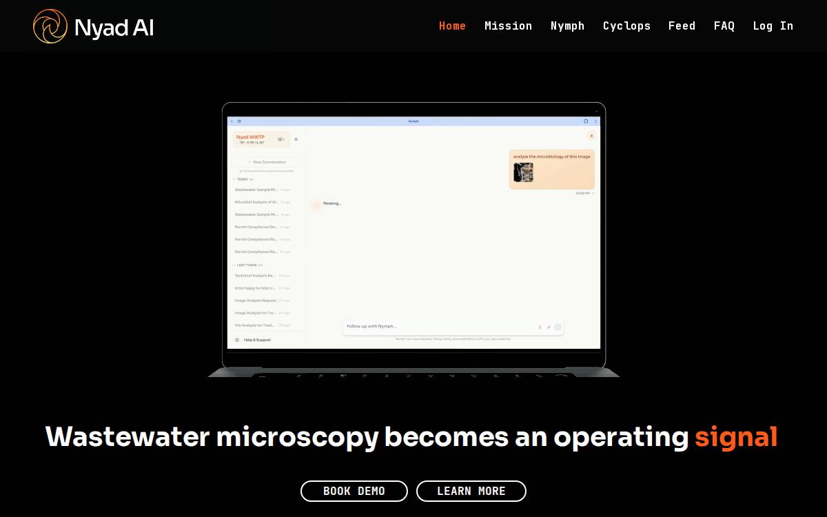 Nyad website preview