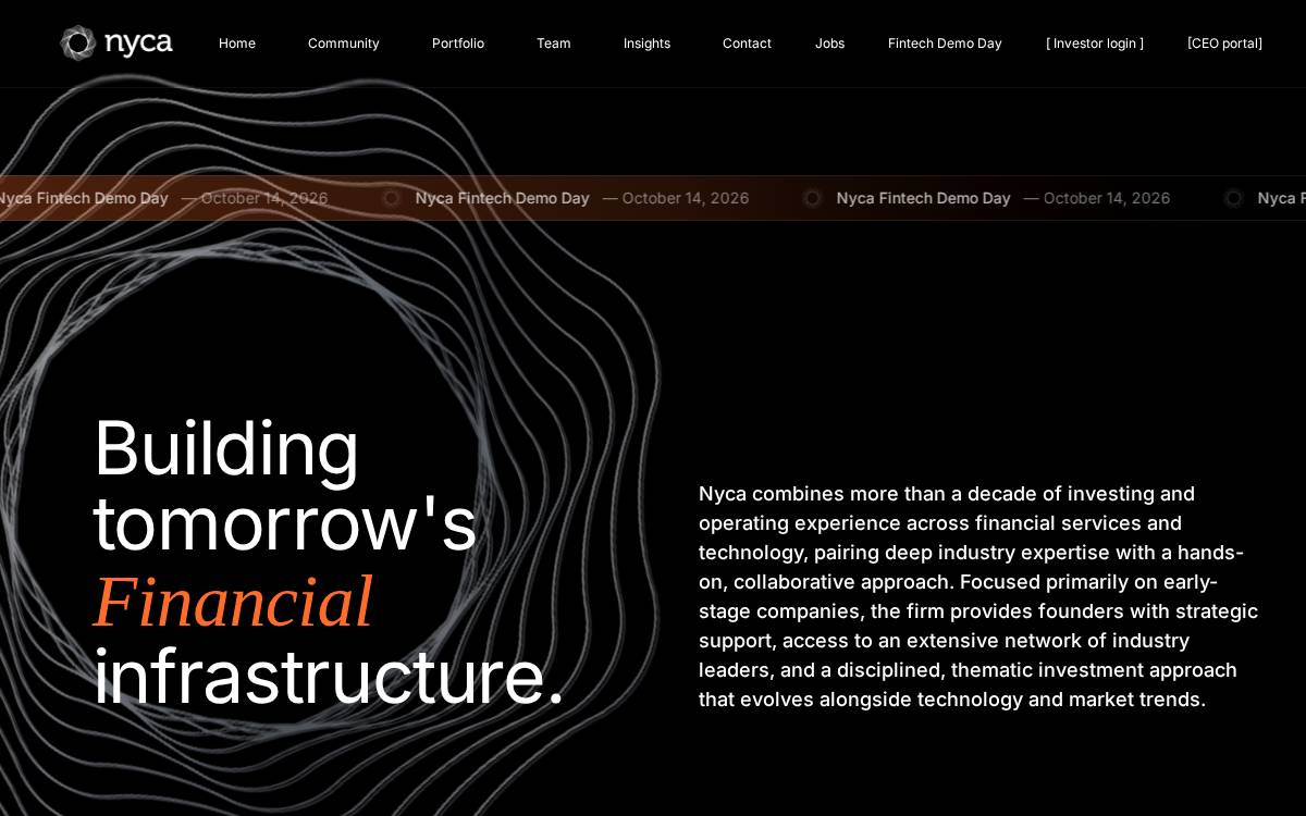 Nyca Investment Fund website preview
