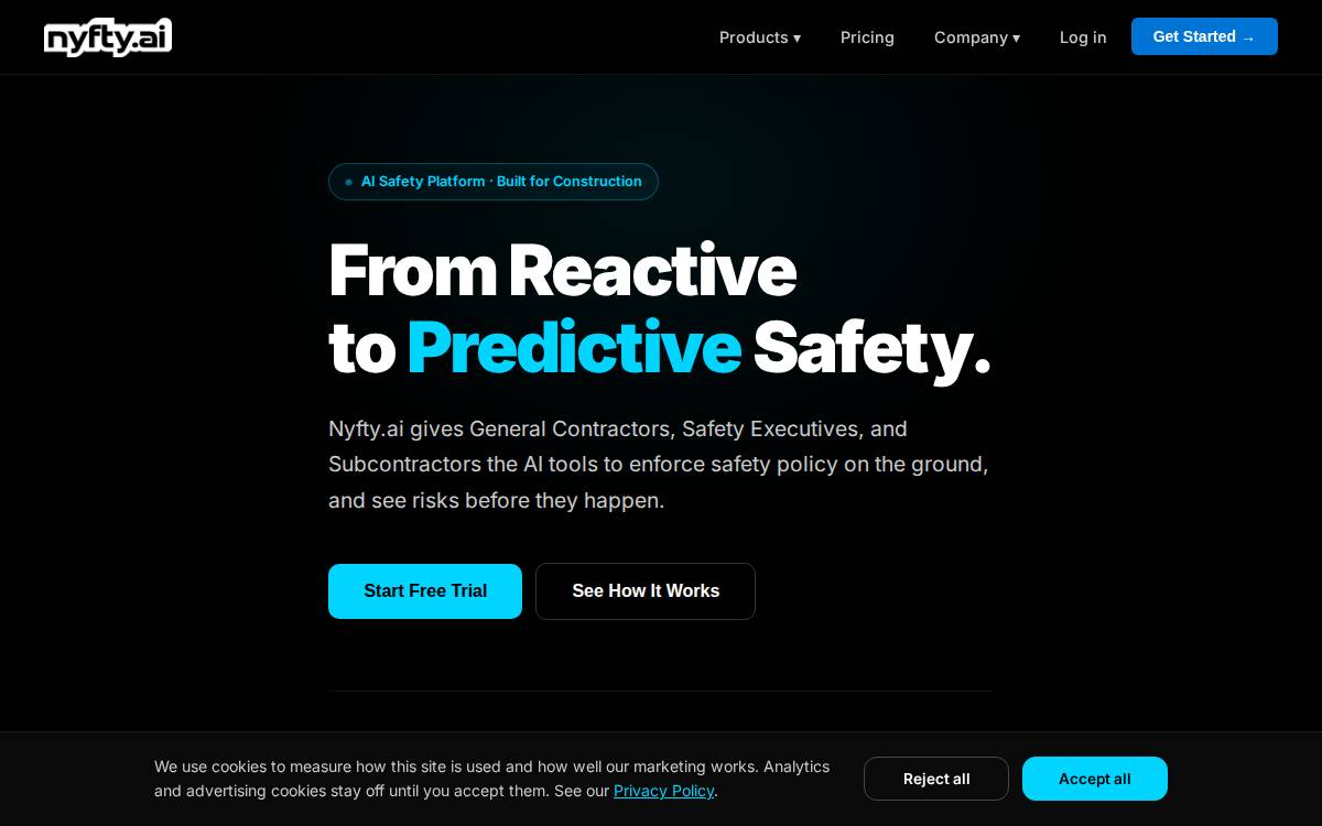 Nyfty website preview