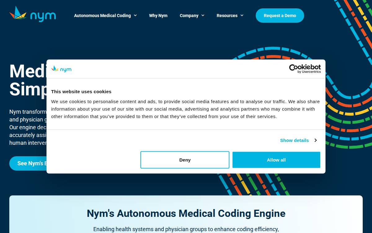NYM website preview
