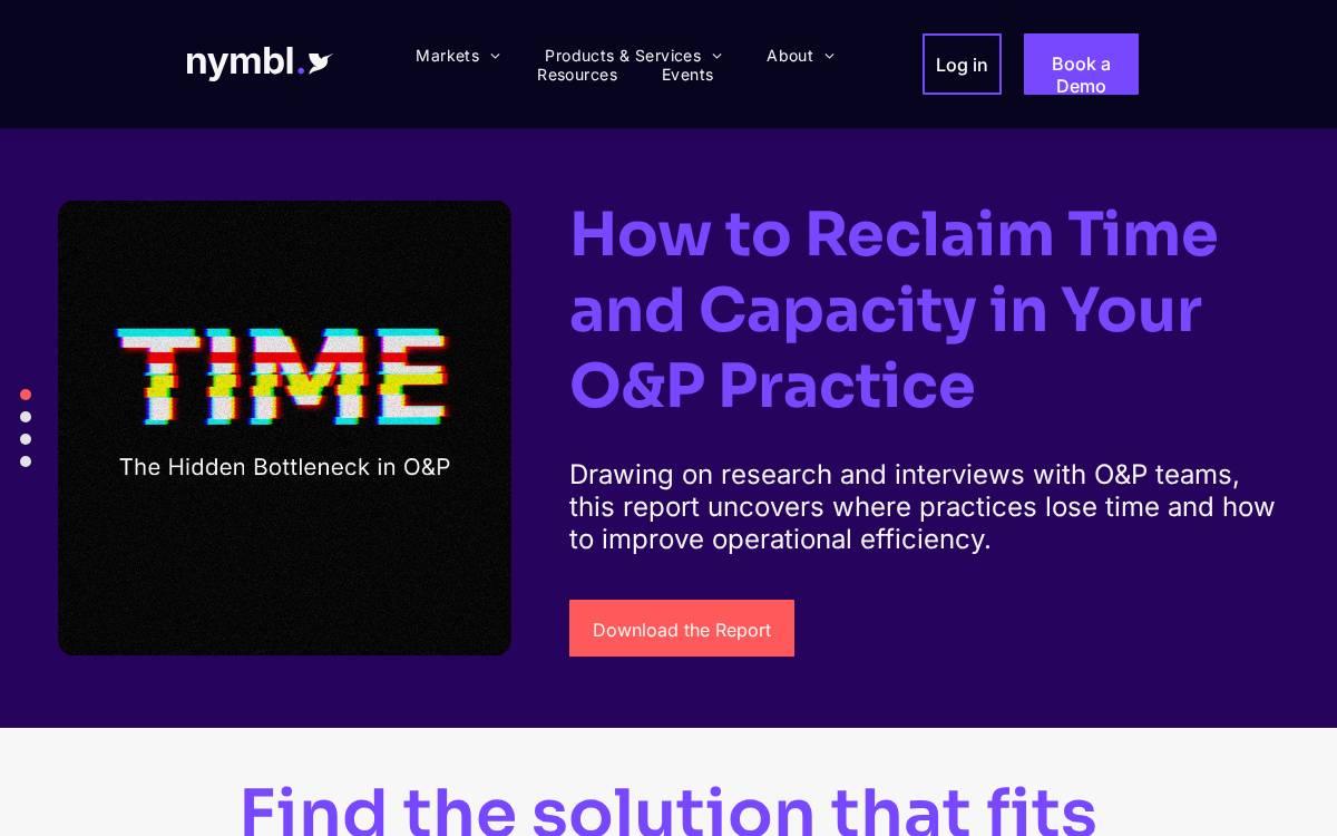 Nymbl Systems Venture Capital website preview