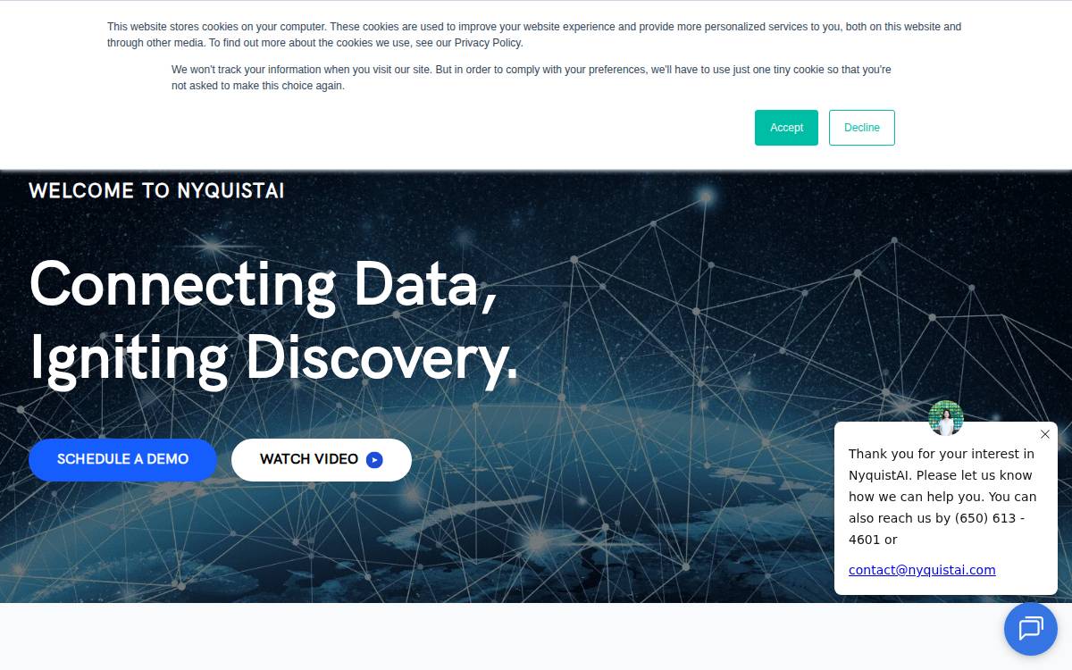 Nyquist AI website preview