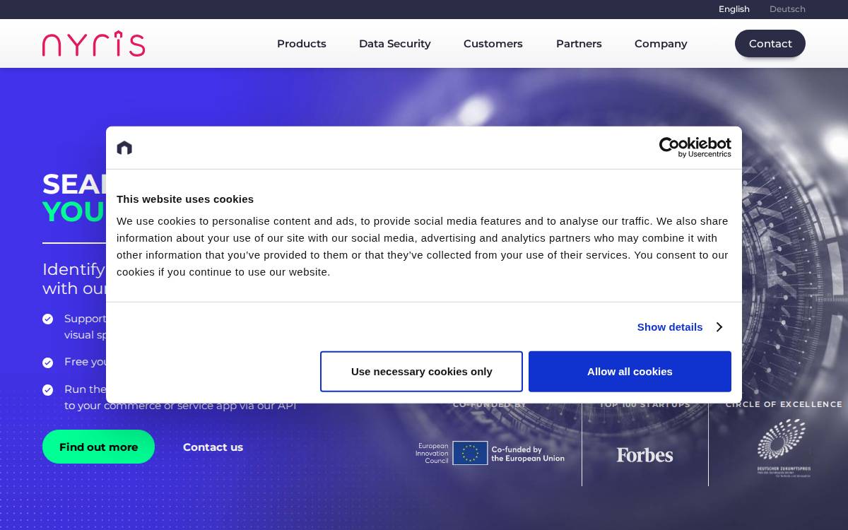 nyris website preview