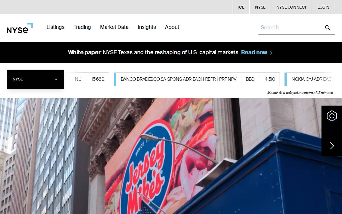 Nyse website preview