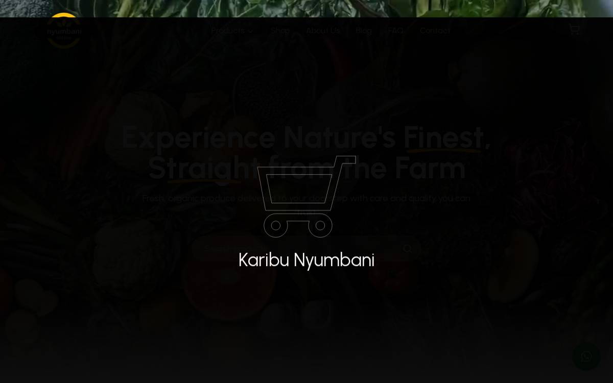 Nyumbani Greens website preview