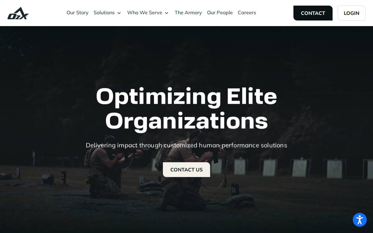 O2X website preview