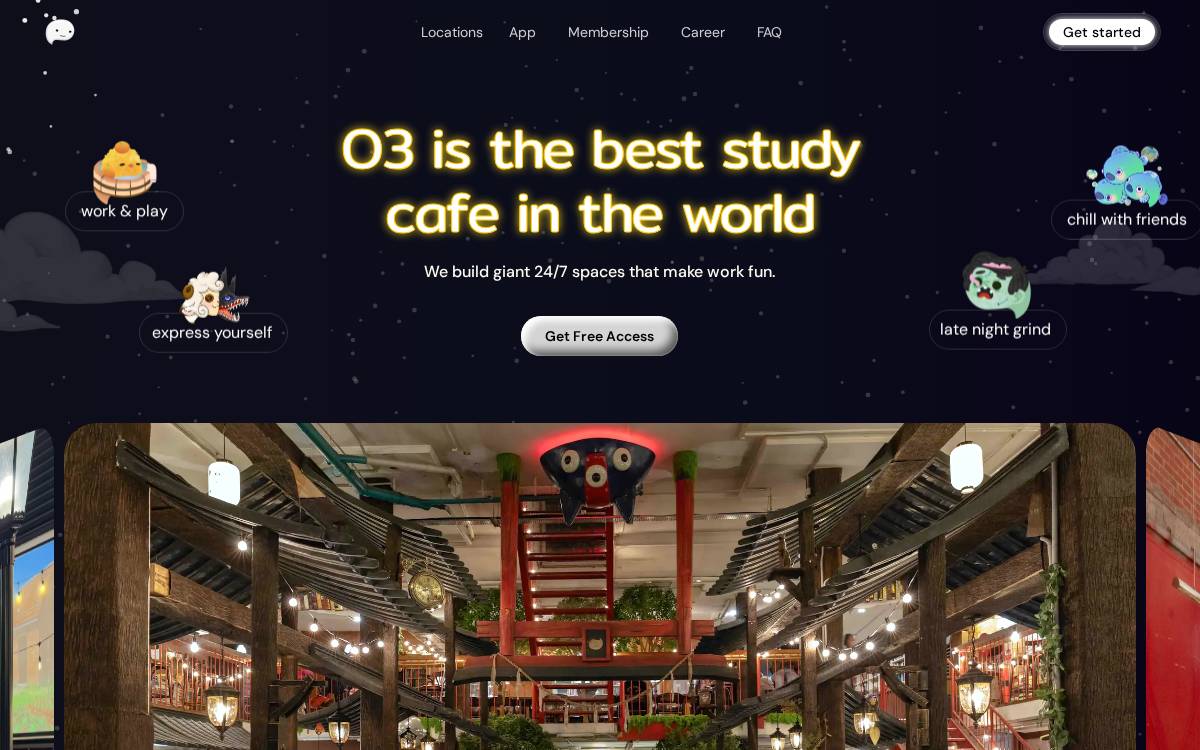 O3Space website preview
