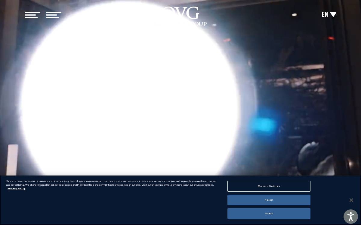 Oak View Group website preview