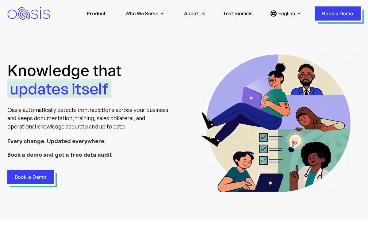 Oasis Learning website preview