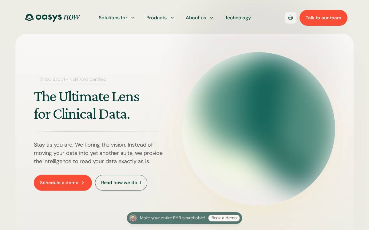 Oasysnow website preview