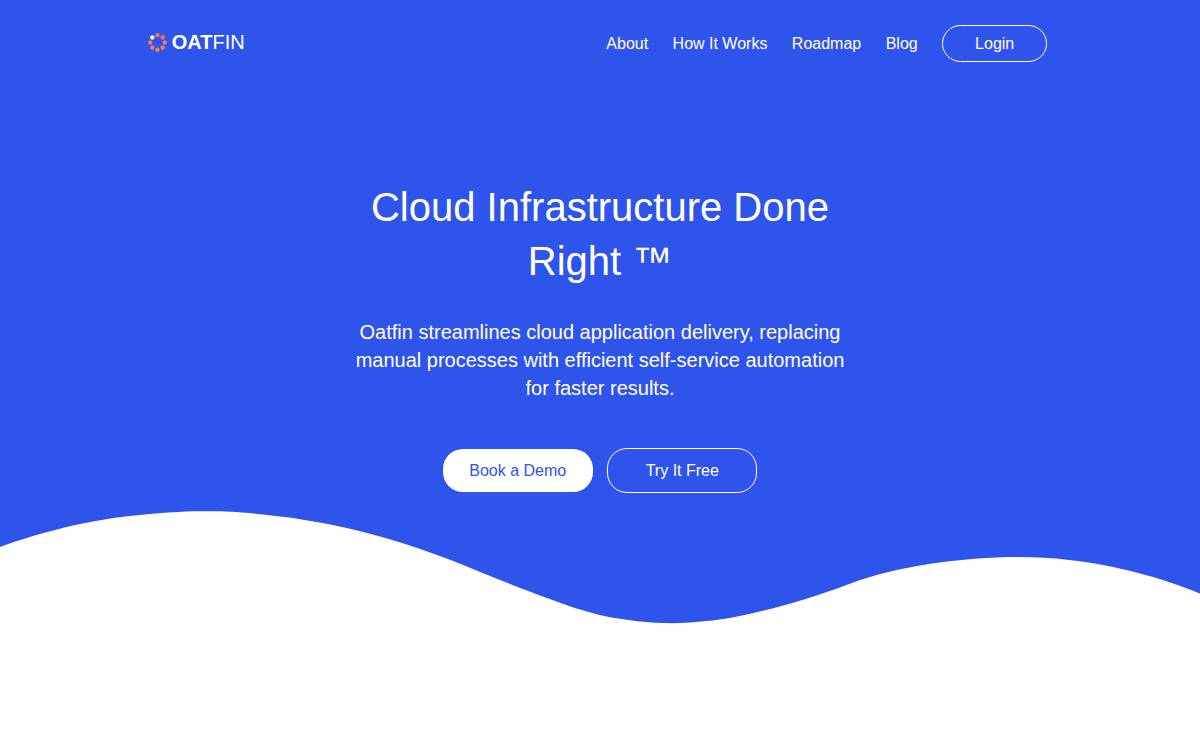 Oatfin website preview