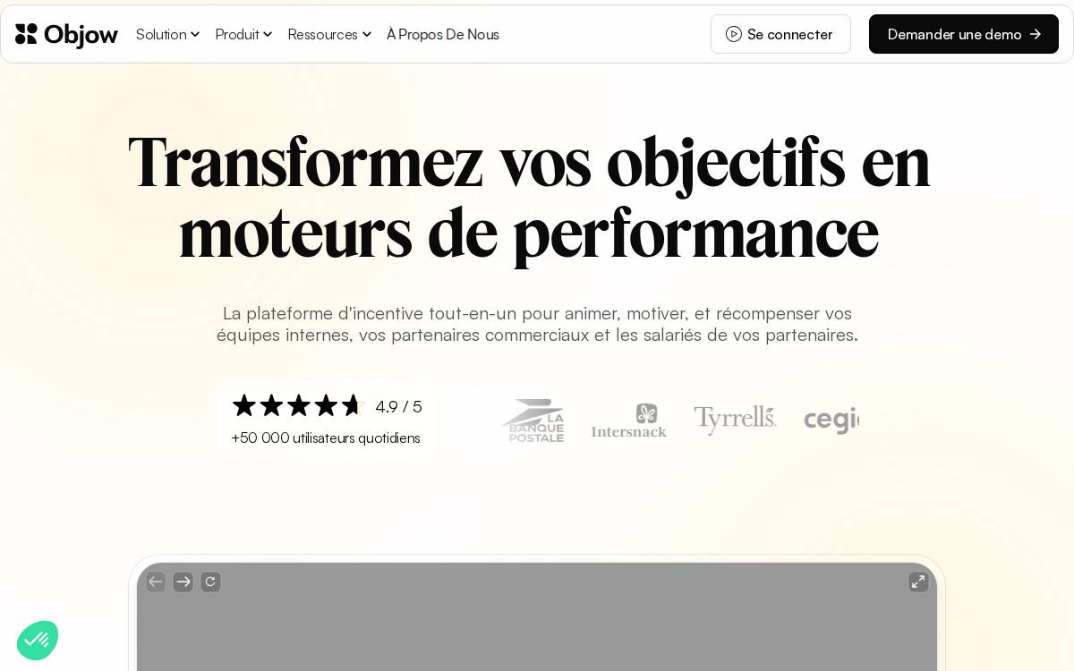 Objow website preview