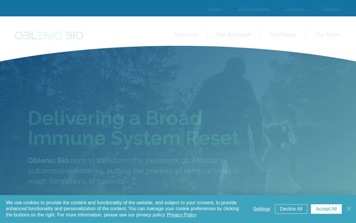 Oblenio Bio website preview