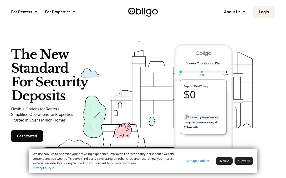 Obligo website preview