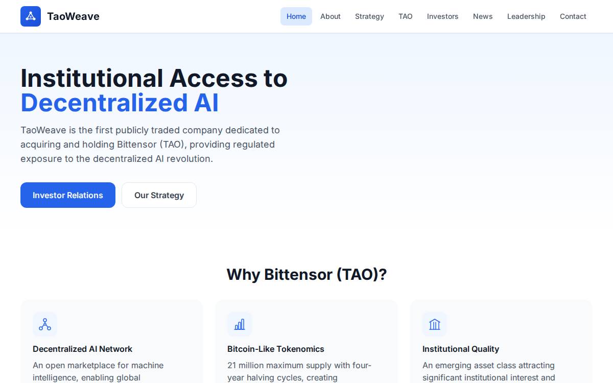 Oblong website preview