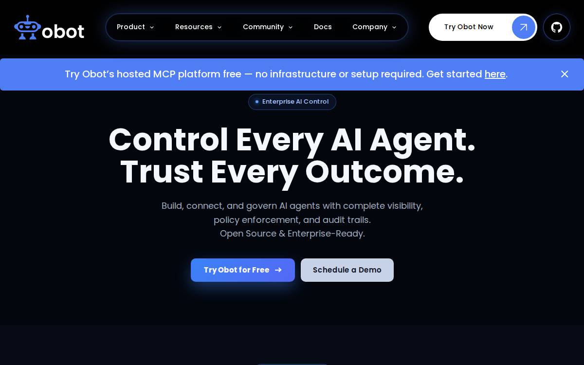 Obot website preview