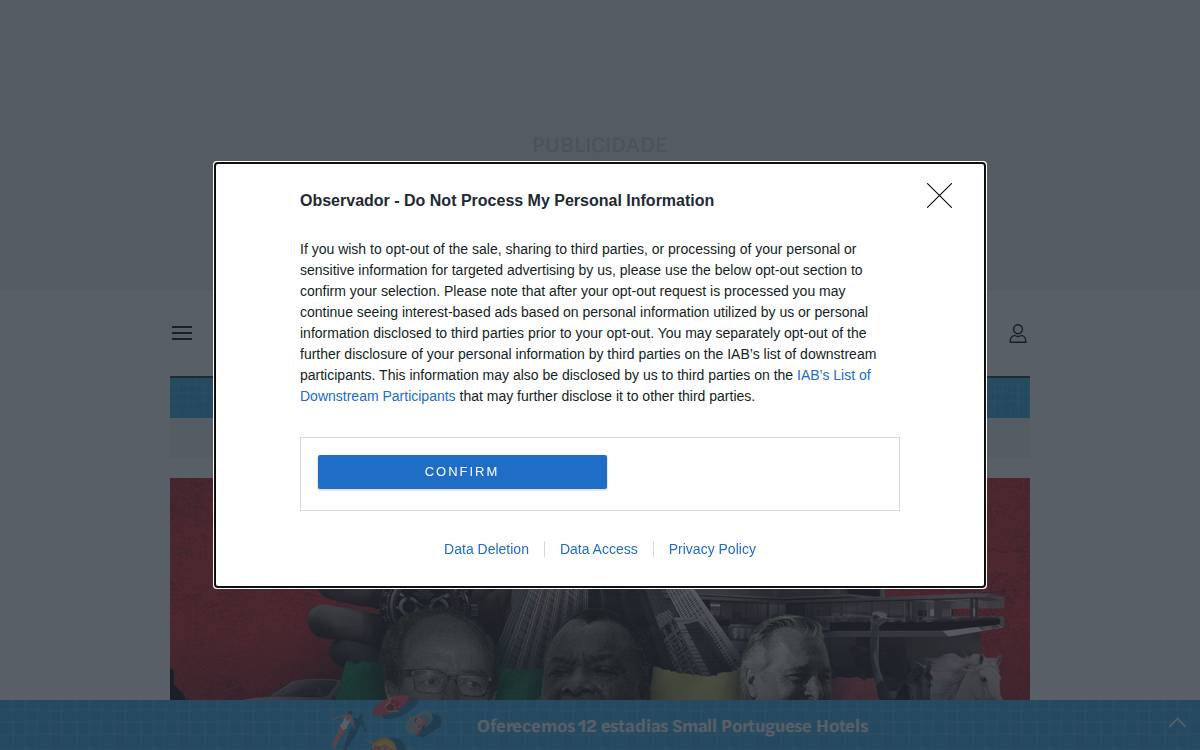 Observador website preview
