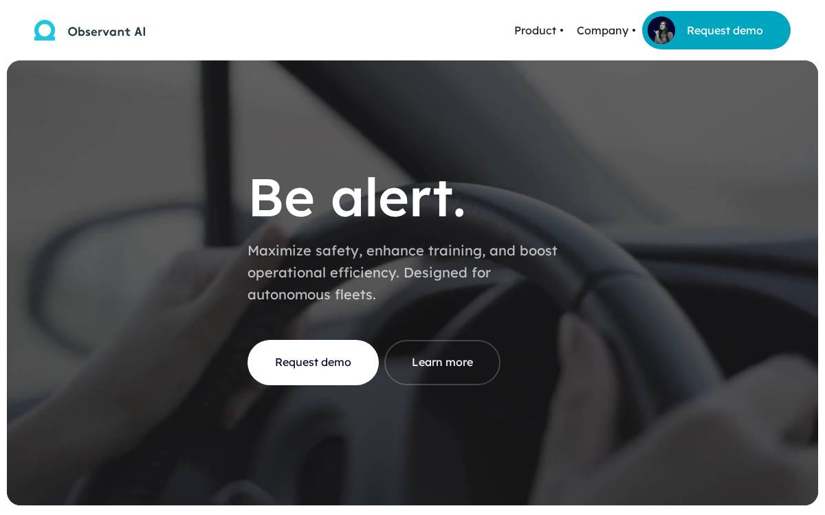 Observant AI website preview