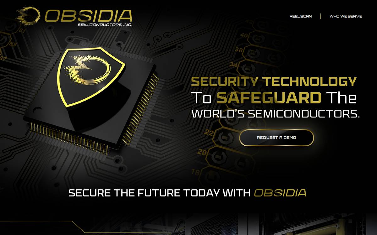 OBSIDIA Semiconductor website preview