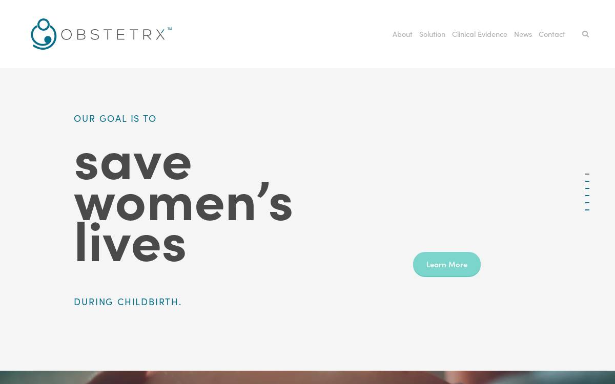 Obstetrx website preview