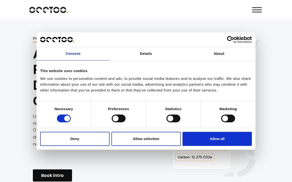 Occtoo website preview
