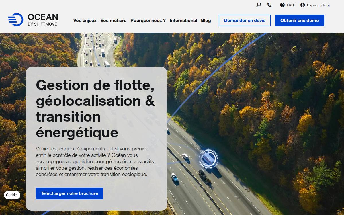 Océan website preview
