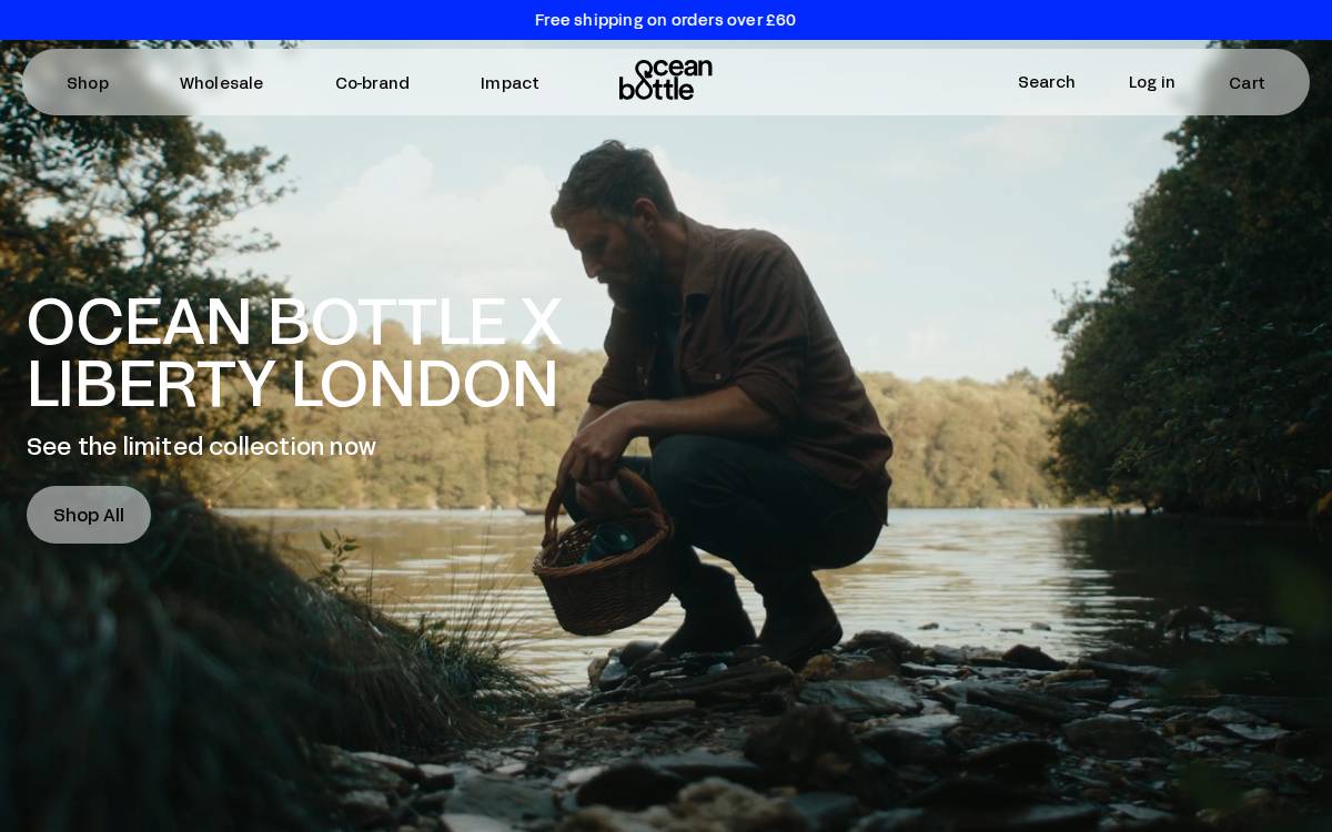 Ocean Bottle website preview