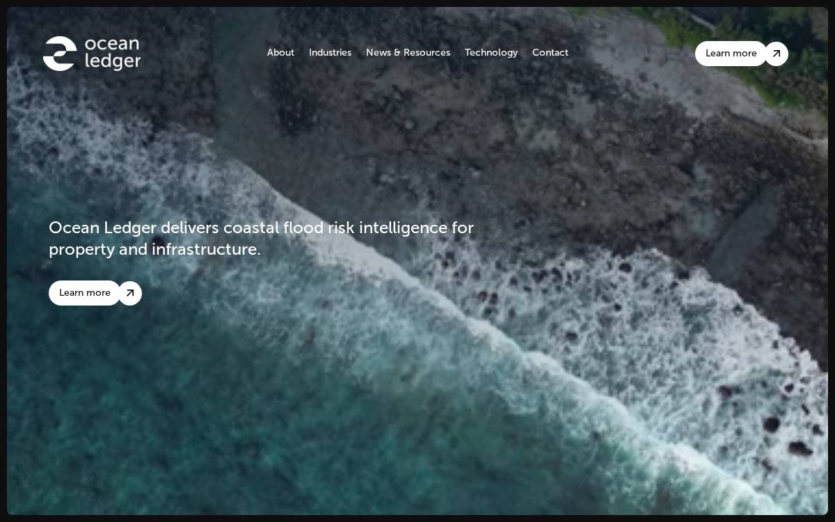 Ocean Ledger website preview